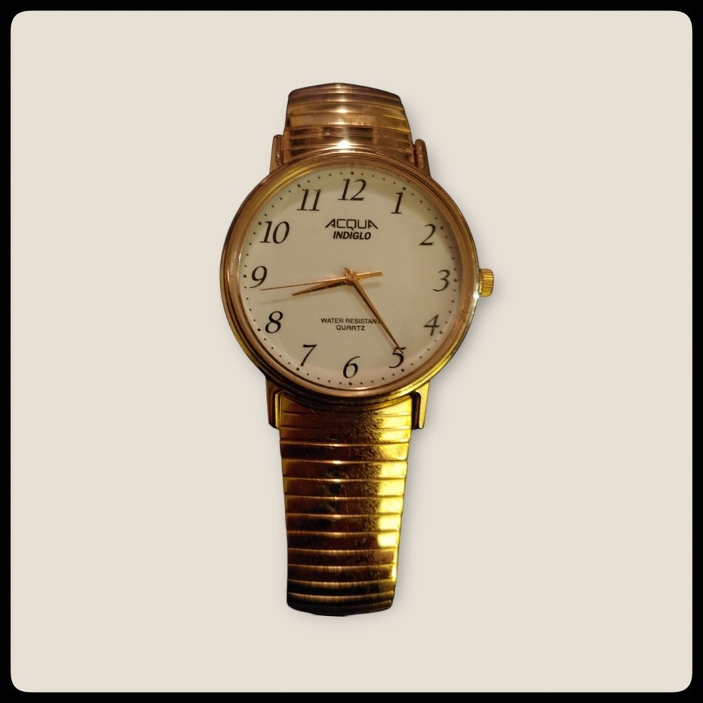 Vintage 90s Acqua Indiglo Quartz Watch